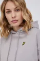 sivá Bavlnená mikina Lyle & Scott