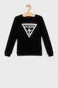 Guess Bluza bawełniana dziecięca nadruk czarny J74Q10.KAUG0