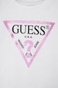Dětská bavlněná mikina Guess K74Q12.KAUG0 bílá AW21
