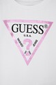 Guess Bluza bawełniana dziecięca K74Q12.KAUG0 biały AW21