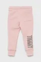 Παιδικό παντελόνι Tommy Hilfiger ροζ