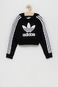Dětská mikina adidas Originals H32337 nášivka černá H32337
