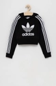 czarny adidas Originals Bluza dziecięca H32337 Dziewczęcy