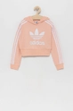 ružová Detská mikina adidas Originals H32339 Dievčenský