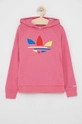 różowy adidas Originals Bluza dziecięca H32396 Dziewczęcy