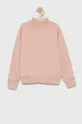 розовый Детская хлопковая кофта Calvin Klein Jeans Для девочек