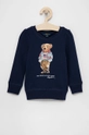 granatowy Polo Ralph Lauren Bluza dziecięca 311850652002 Dziewczęcy