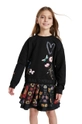 Desigual Bluza bawełniana dziecięca 21WGSK06 Dziewczęcy