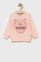 розовый Детская хлопковая кофта Kenzo Kids Для девочек