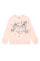 розовый Детская хлопковая кофта Kenzo Kids Для девочек