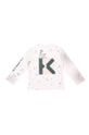 Дитяча бавовняна кофта Kenzo Kids рожевий