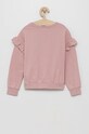 United Colors of Benetton Hanorac de bumbac pentru copii 3J74C15CO roz AW21