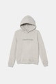 Дитяча бавовняна кофта Calvin Klein Jeans з капюшоном сірий IU0IU00163.4890