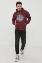 Mikina Jack & Jones burgundské