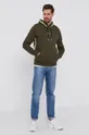 Calvin Klein Bluza bawełniana zielony