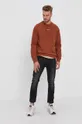 Calvin Klein Jeans Bluza bawełniana J30J318507.4890 brązowy