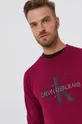 fioletowy Calvin Klein Jeans Bluza bawełniana J30J315595.4890