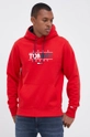 Хлопковая кофта Tommy Jeans красный