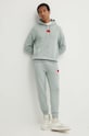HUGO felpa in cotone 50458700 verde AA00