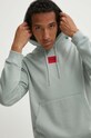 HUGO bluza bawełniana zielony 50458700