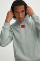 HUGO felpa in cotone verde 50458700