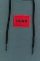 Хлопковая кофта HUGO 50458700 зелёный