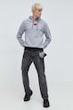 Хлопковая кофта HUGO 50458700 серый AA00