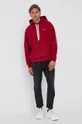 Lacoste - Βαμβακερή μπλούζα κόκκινο