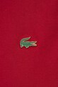 Lacoste Bluza bawełniana SH9202 SH9202 czerwony