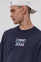 granatowy Tommy Jeans Bluza bawełniana DM0DM10910.4890