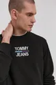 czarny Tommy Jeans Bluza bawełniana DM0DM10910.4890