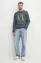 Armani Exchange bluza bawełniana 8NZMPA.ZJ1ZZ zielony SS24
