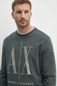 Armani Exchange bluza bawełniana zielony 8NZMPA.ZJ1ZZ