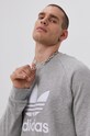adidas Originals bombažni pulover siva H06650
