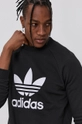 μαύρο adidas Originals βαμβακερή μπλούζα