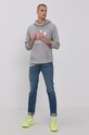 Βαμβακερή μπλούζα adidas Originals H06669 γκρί AW21