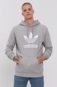 Βαμβακερή μπλούζα adidas Originals γκρί H06669
