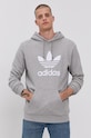 Pamučna dukserica adidas Originals siva H06669