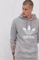 Βαμβακερή μπλούζα adidas Originals H06669 γκρί