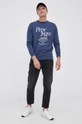 Pepe Jeans felpa in cotone LAMARCK blu navy