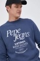 granatowy Pepe Jeans Bluza bawełniana