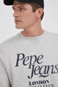 sivá Bavlnená mikina Pepe Jeans