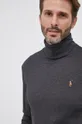 γκρί Βαμβακερό πουκάμισο με μακριά μανίκια Polo Ralph Lauren
