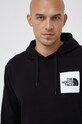 The North Face Bluza bawełniana nadruk czarny NF0A5ICXJK31