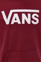 Bavlněná mikina Vans VN0A456BZBS1 burgundské