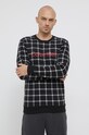 Pyžamová mikina Calvin Klein Underwear potisk černá 000NM2222E.4890