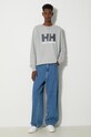 Helly Hansen cotton sweatshirt 34000 gray SS24