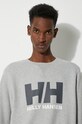 Βαμβακερή μπλούζα Helly Hansen 34000 γκρί