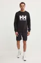 Bombažen pulover Helly Hansen črna