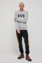 Бавовняна кофта Helly Hansen сірий